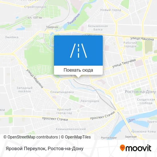 Карта Яровой Переулок