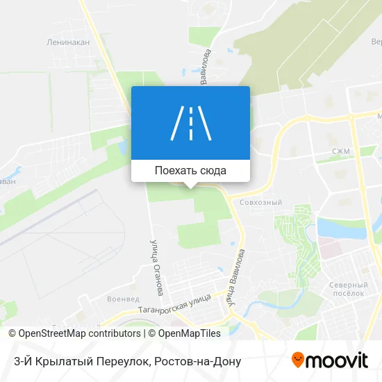 Карта 3-Й Крылатый Переулок