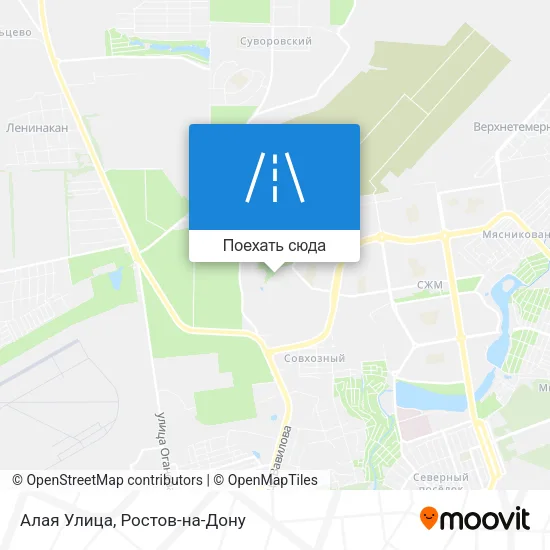 Карта Алая Улица