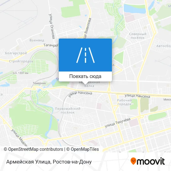 Карта Армейская Улица
