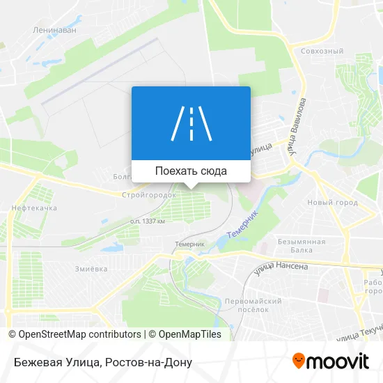 Карта Бежевая Улица