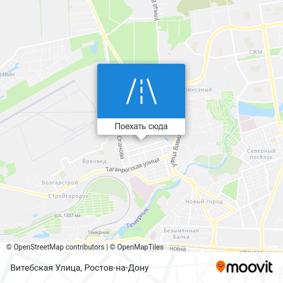 Карта Витебская Улица