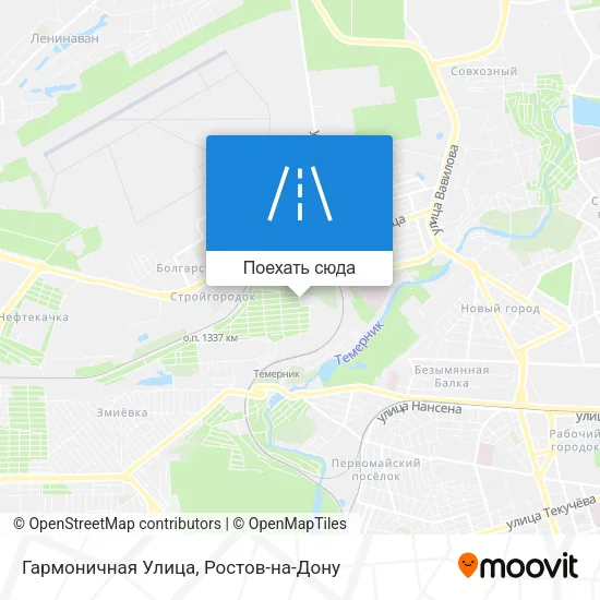 Карта Гармоничная Улица