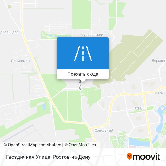 Карта Гвоздичная Улица