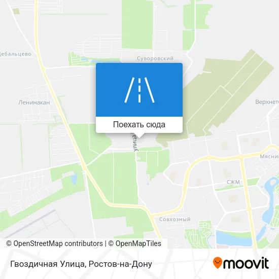 Карта Гвоздичная Улица
