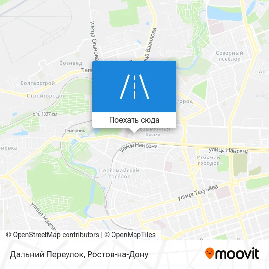 Карта Дальний Переулок