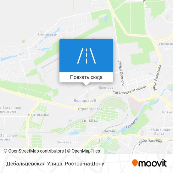 Карта Дебальцевская Улица