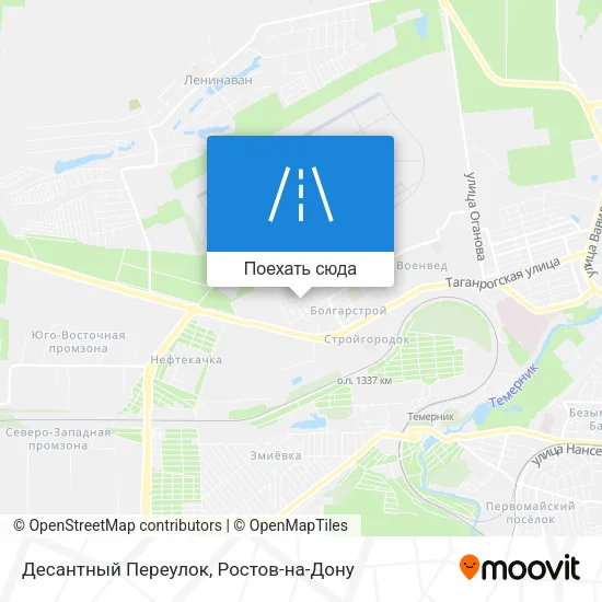 Карта Десантный Переулок