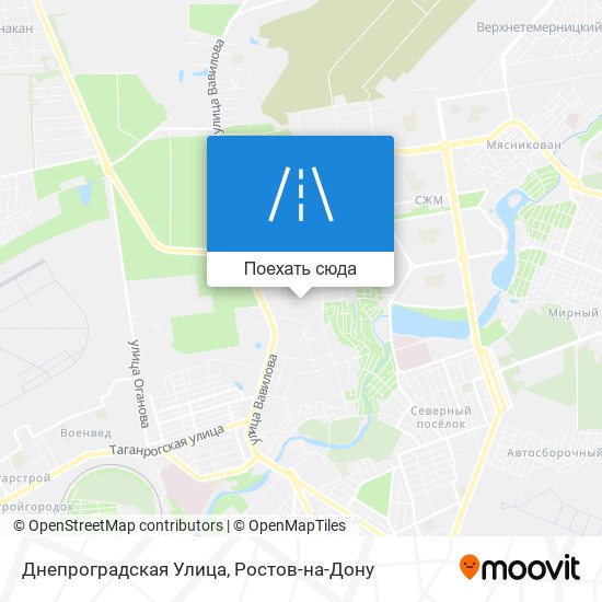 Карта Днепроградская Улица