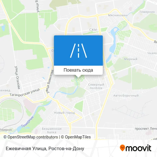 Карта Ежевичная Улица