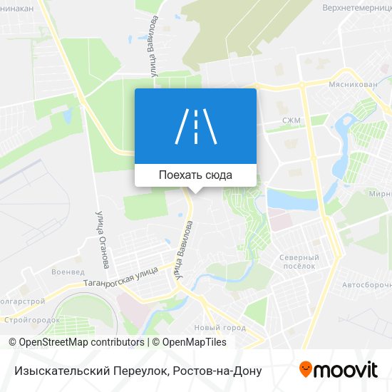 Карта Изыскательский Переулок