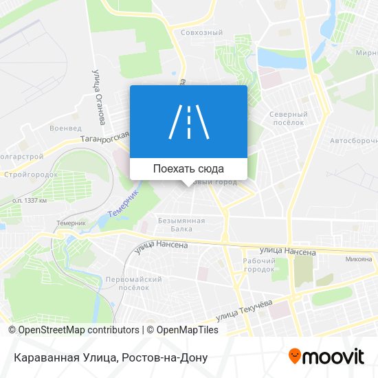 Карта Караванная Улица