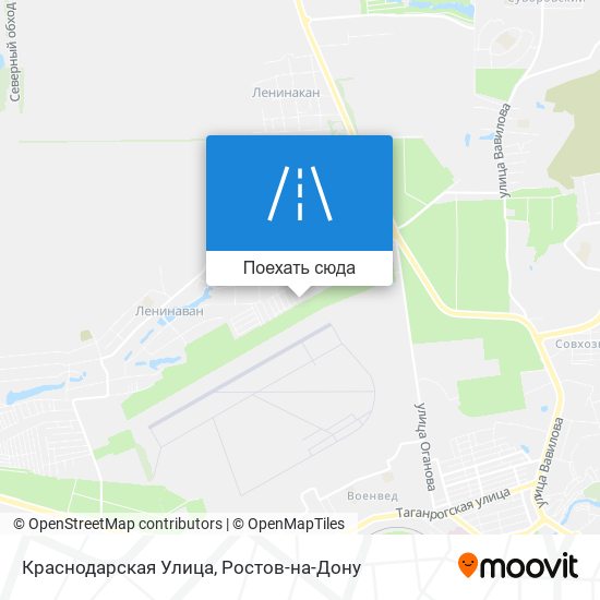 Карта Краснодарская Улица