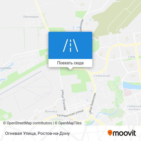 Карта Огневая Улица
