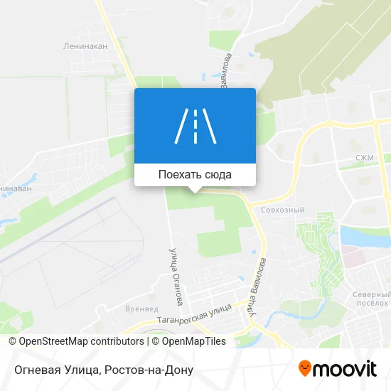 Карта Огневая Улица