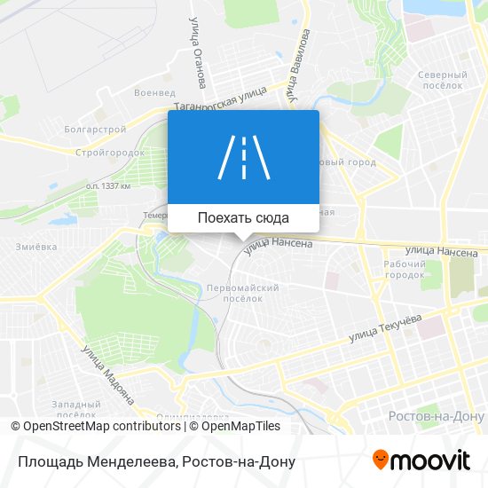 Карта Площадь Менделеева