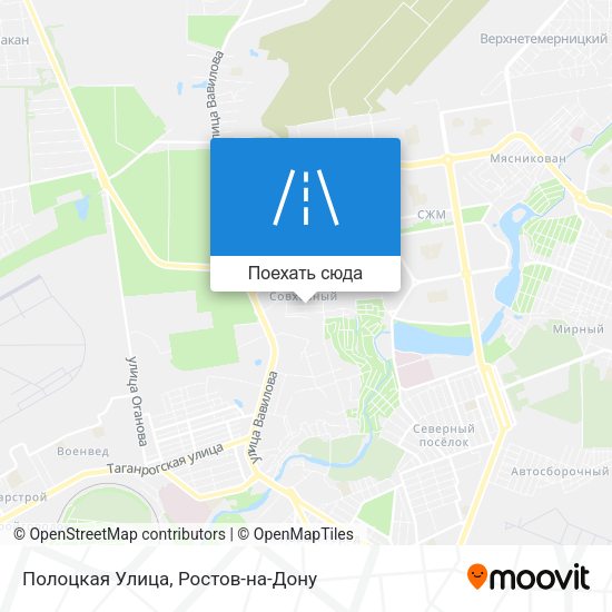 Карта Полоцкая Улица