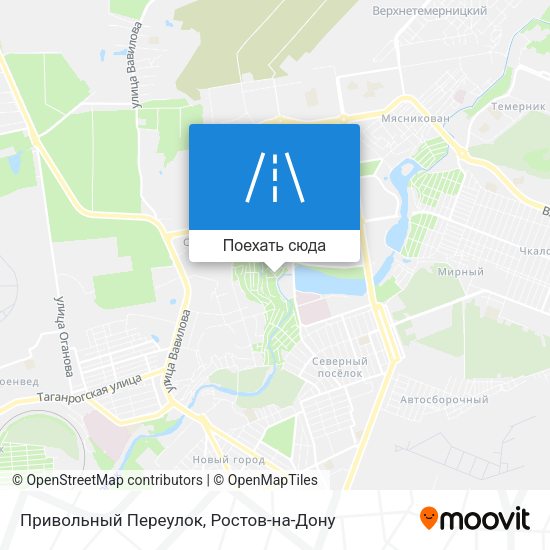 Карта Привольный Переулок