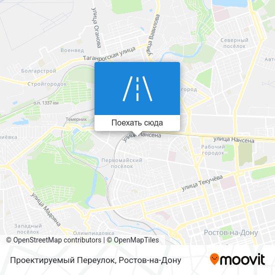 Карта Проектируемый Переулок