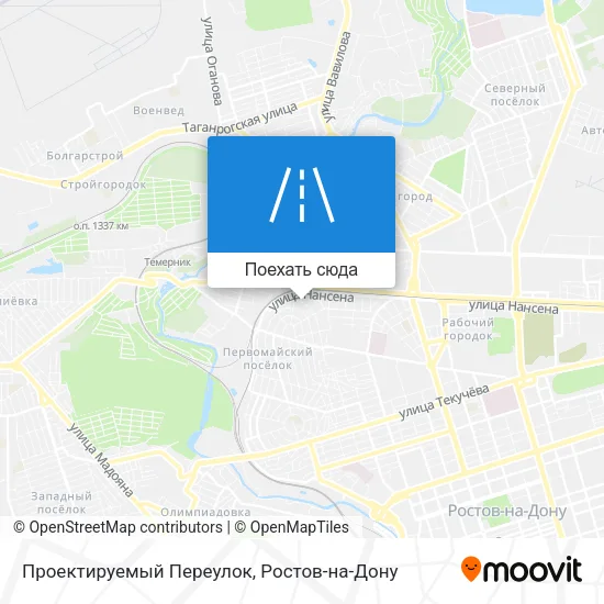 Карта Проектируемый Переулок