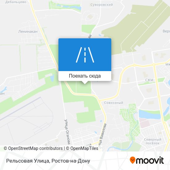 Карта Рельсовая Улица