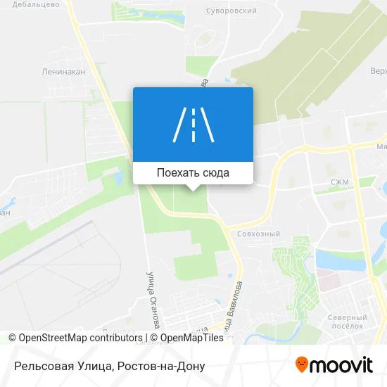 Карта Рельсовая Улица