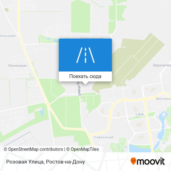 Карта Розовая Улица