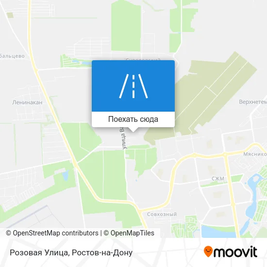 Карта Розовая Улица
