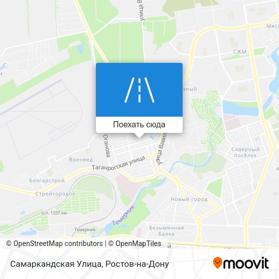 Карта Самаркандская Улица