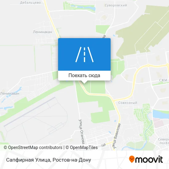 Карта Сапфирная Улица