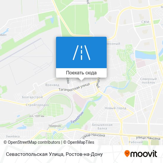 Карта Севастопольская Улица
