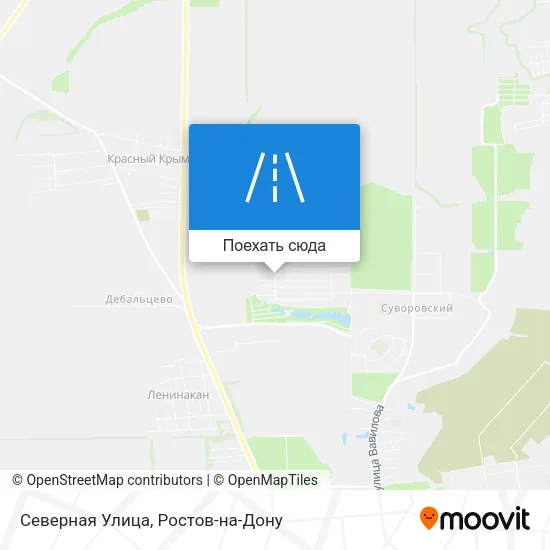 Карта Северная Улица