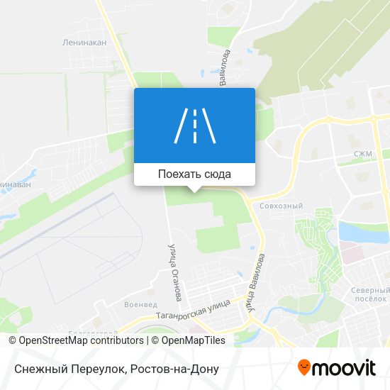 Карта Снежный Переулок