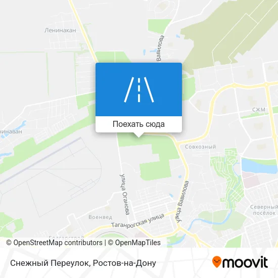 Карта Снежный Переулок