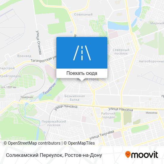 Карта Соликамский Переулок