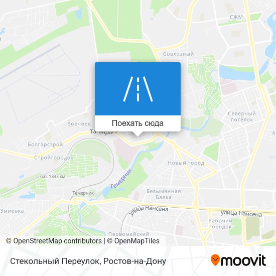 Карта Стекольный Переулок