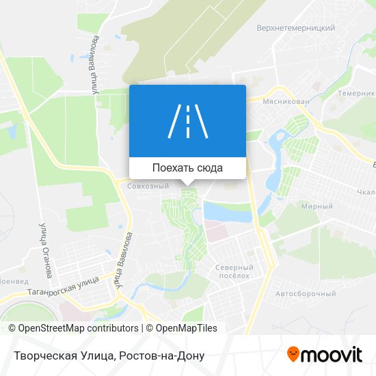 Карта Творческая Улица