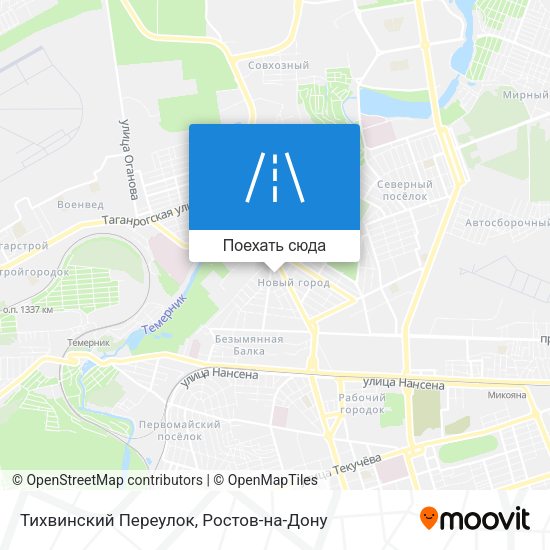 Карта Тихвинский Переулок