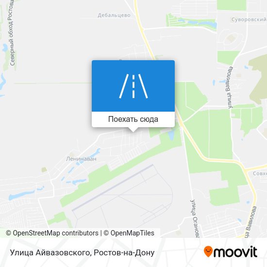 Карта Улица Айвазовского