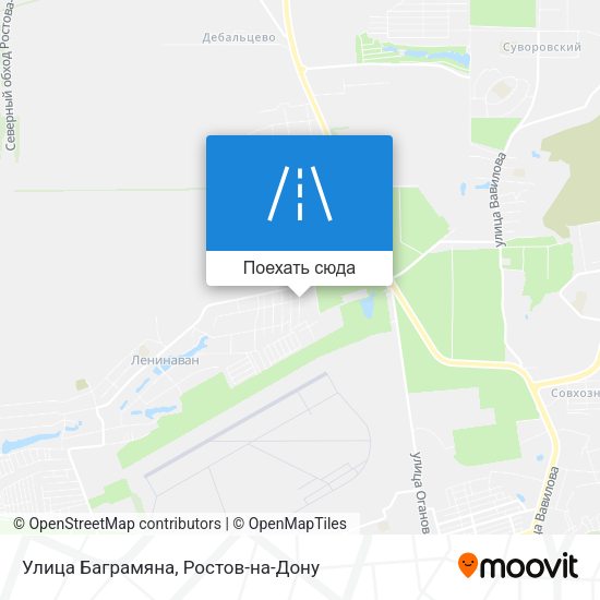 Карта Улица Баграмяна