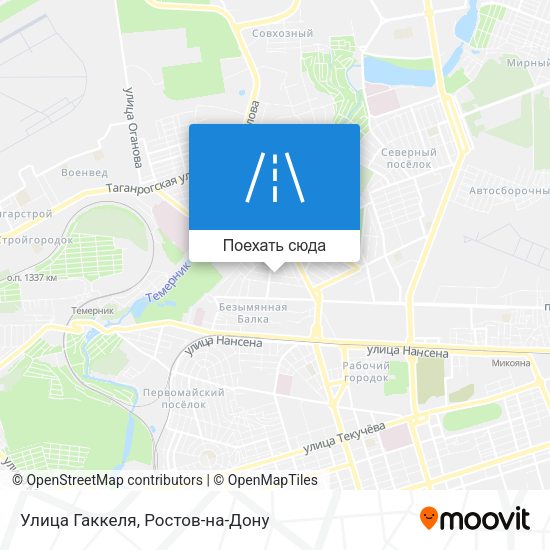 Карта Улица Гаккеля