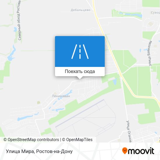 Карта Улица Мира