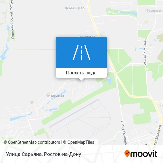 Карта Улица Сарьяна