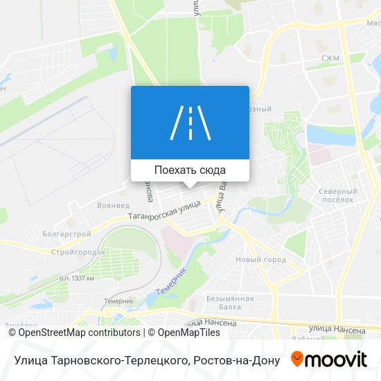 Карта Улица Тарновского-Терлецкого