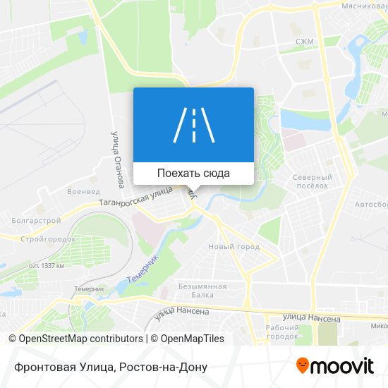 Карта Фронтовая Улица