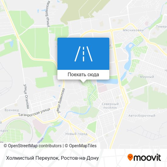 Карта Холмистый Переулок