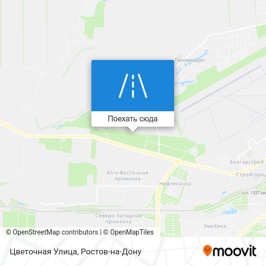 Карта Цветочная Улица