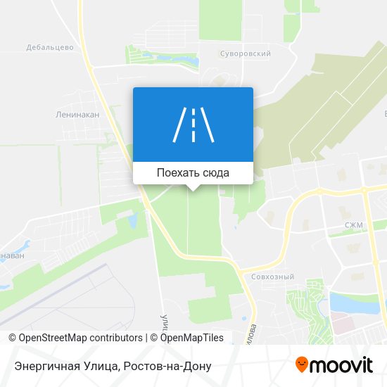 Карта Энергичная Улица