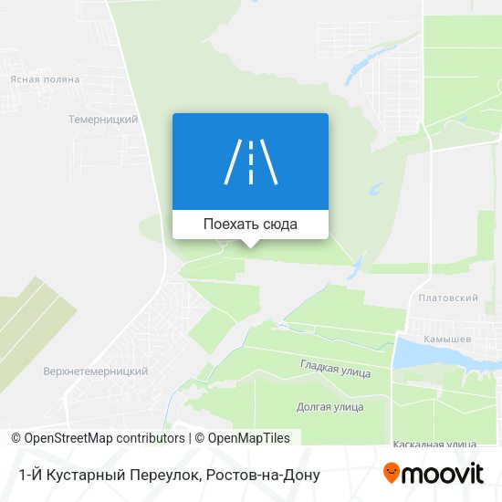 Карта 1-Й Кустарный Переулок