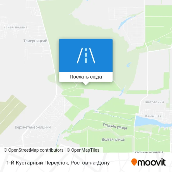 Карта 1-Й Кустарный Переулок
